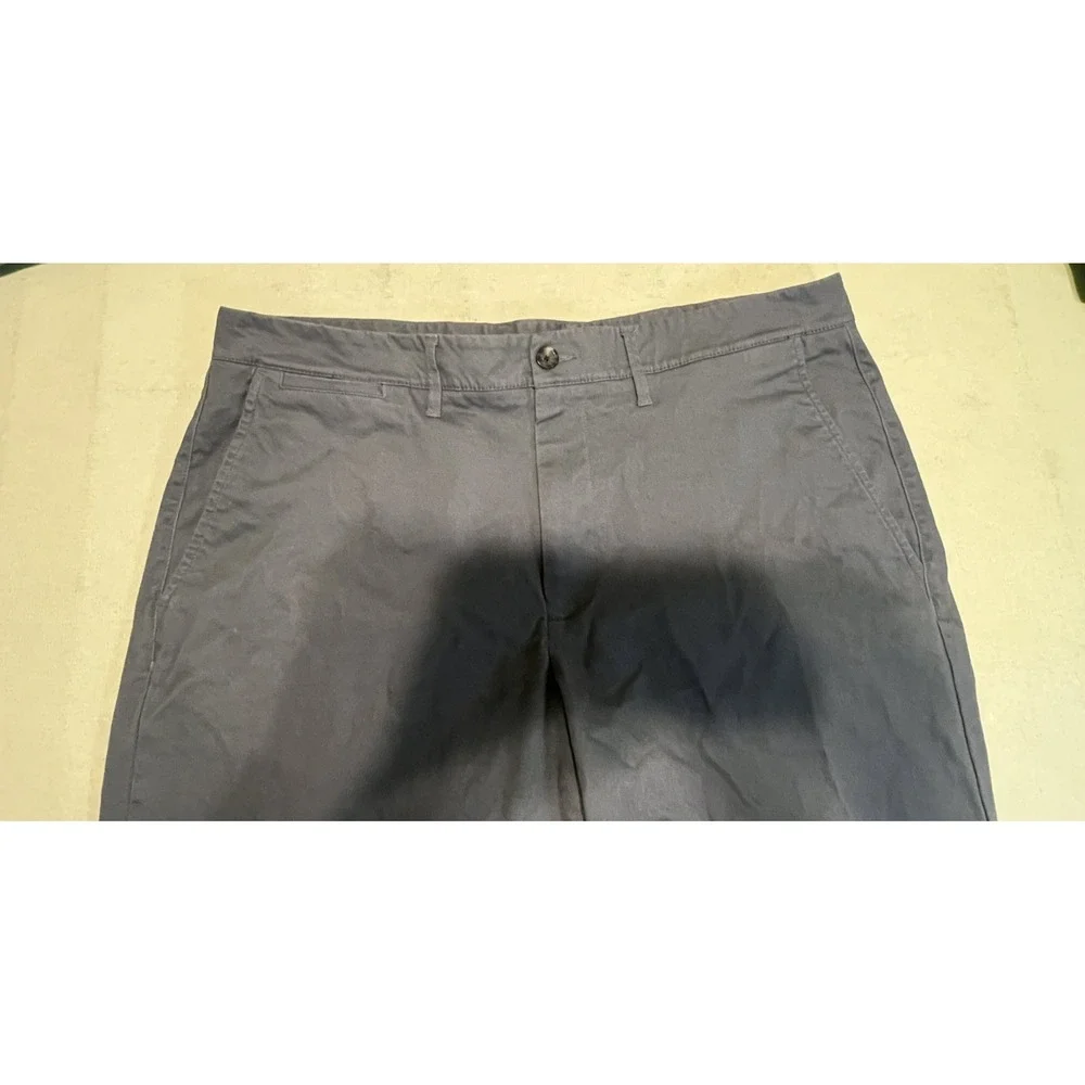 Goodfellow & Co Hennepin Chino Pants Mens Gray Straight Slim Fit Casual Stretch